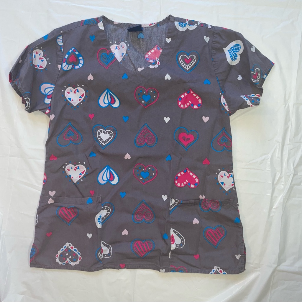Zoe + Chloe Nursing Nurse’s Uniform Scrubs Scrub Top S